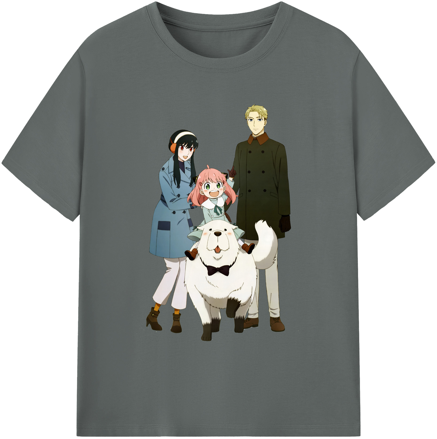 （画像用） SPY×FAMILY间谍家家酒 綿100％ メンズ半袖Tシャツ｜肌触りやわらか＆通気性